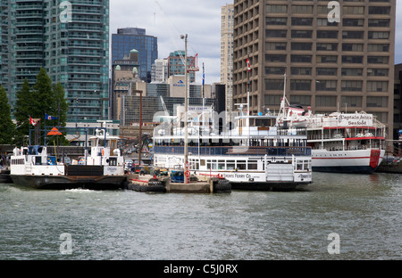 Toronto Island Fähre dockt Harbourfront Toronto Ontario Kanada Stockfoto