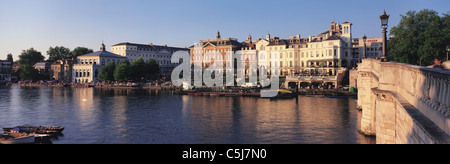 Abendlicht am Kingston-upon-Thames, West London, England, UK. Stockfoto