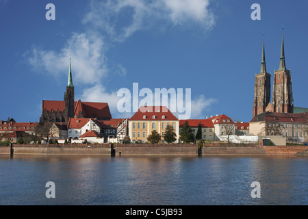 Dominsel Breslau | Breslau, Kuppel-Insel Stockfoto