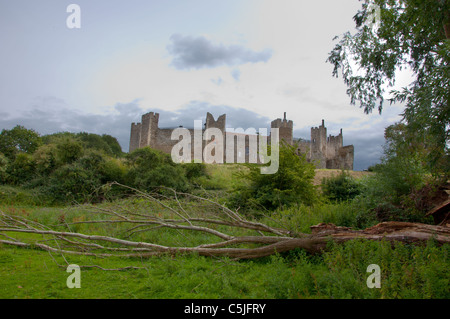 Erdarbeiten Framlingham Castle Stockfoto