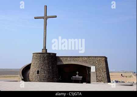 Avenue du Calvaire, Grand-Fort-Philippe, Kalvarienberg Segler, Calvaire des Marins, Nord, Nord-Pas-de-Calais, Frankreich Stockfoto