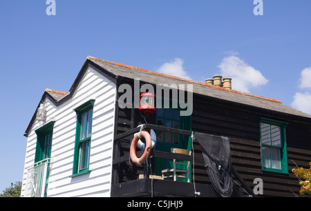 Schindeln Häuschen am alten Leigh-on-Sea Stockfoto