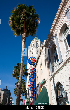 Wachsfigurenkabinett Zeichen in Hollywood, Los Angeles, Kalifornien, USA Stockfoto