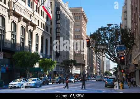 Blick auf Downtown, Los Angeles, Kalifornien, USA Stockfoto