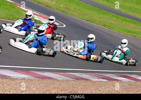 Go-Kart Rennen Nutts Ecke Nordirland Stockfoto