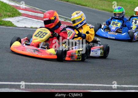 Go-Kart Rennen Nutts Ecke Nordirland Stockfoto