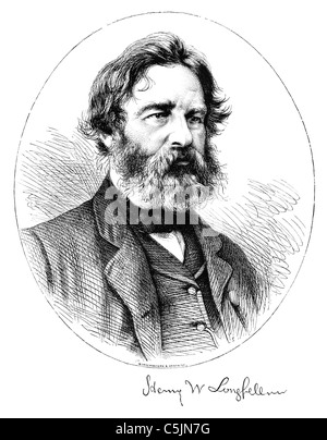 Henry Wadsworth Longfellow (1807-1882) Stockfoto