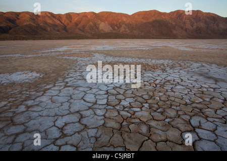 Trockenen Seegrund, Anza-Borrego Desert State Park, Kalifornien. Stockfoto