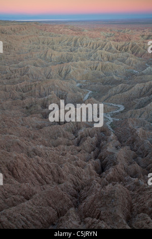 Schriftarten-Punkt, Anza-Borrego Desert State Park, Kalifornien. Stockfoto