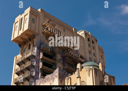 Der Hollywood Tower Hotel (Tower of Terror Fahrt) im Walt Disney Studios Park in Disneyland Paris in Frankreich Stockfoto