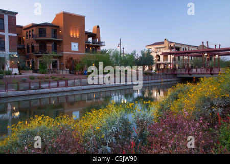 Scottsdale Waterfront, Scottsdale, Arizona. Stockfoto