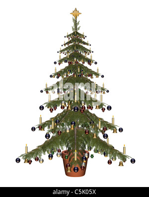 Traditionellen Weihnachtsbaum Stockfoto