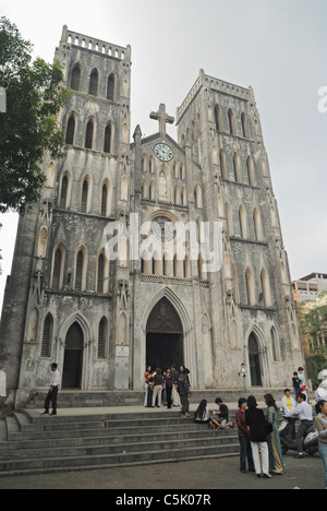 Asien, Vietnam, Hanoi. Hanoi Altstadt. St. Joseph "Kathedrale (Nha Tho). Stockfoto