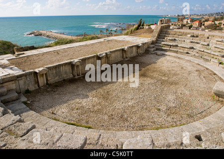 Römisches Theater in Byblos, Libanon Stockfoto