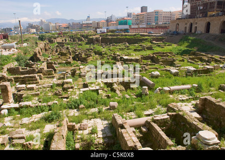 Römische Ruinen in Downtown Area, Beirut, Libanon Stockfoto