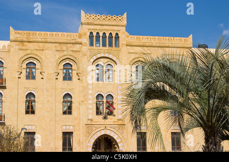 Die Gemeinde Gebäude im Ort d'Etoile, in der Innenstadt, Beirut, Libanon Stockfoto