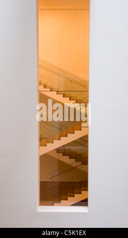 Treppe in das Museum of Modern Art, MoMA, New York, NY, USA Stockfoto