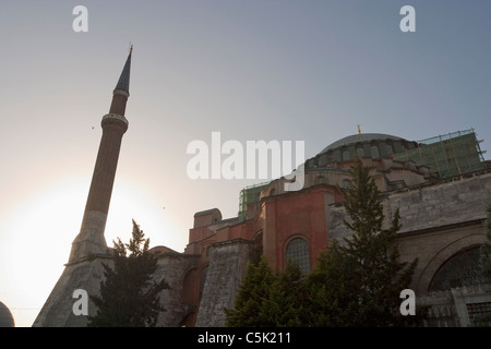 Hagia Sophia (537 n. Chr. vom byzantinischen Kaiser Justinian eingeweiht), Istanbul, Türkei Stockfoto