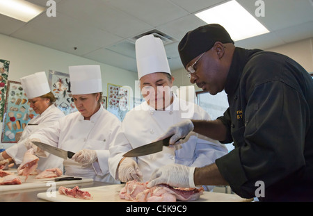 Arbeitnehmer-Zug nach Jobs in Las Vegas Hotels Stockfoto