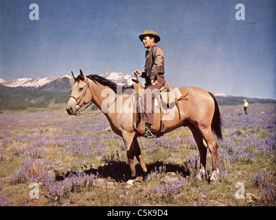 Sattel der Wind Jahr: 1958 USA Regie: Robert Parrish Robert Taylor Stockfoto