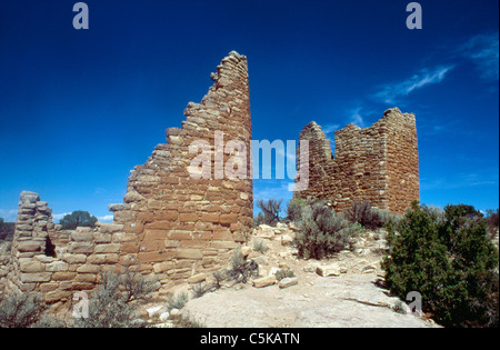Indianischen Ruinen am Hovenweep National Monument. Stockfoto