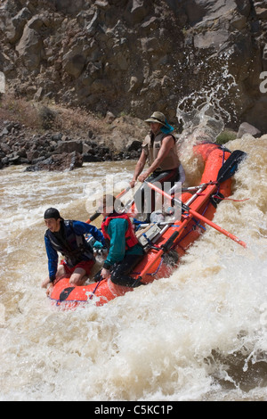 Senkrechten Sparren Abrutschen der Rio Grande River Stockfoto