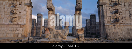 Statue von Chac Mool in Chichen Itza, Mexiko Stockfoto