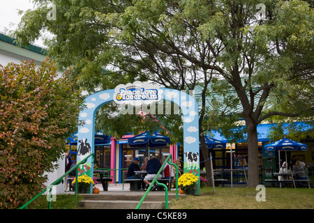 Eingang zu Ben &amp; Jerry's Ice Cream Factory. Stockfoto