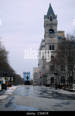 Borough Hall, Manhattan Bridge, New York Stockfoto
