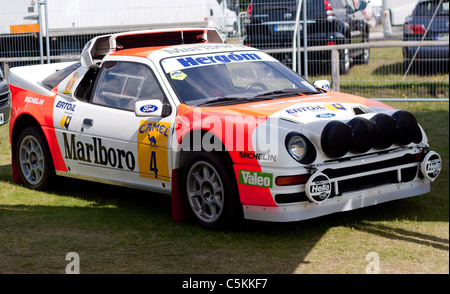 Der legendäre Ford RS200-Rallye-Auto auf dem Display auf dem Goodwood Festival of Speed 2011 Stockfoto