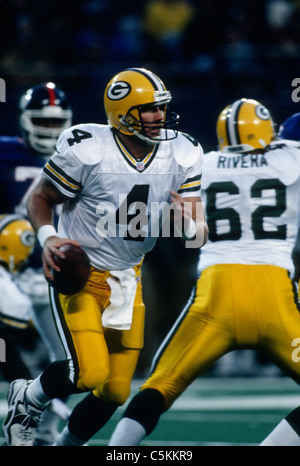 Brett Favre, Green Bay Packers Vs NY Giants Stockfoto