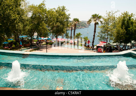 Brunnen Strand Meer Antalya moderne Stadt Türkei Türkisch Stockfoto