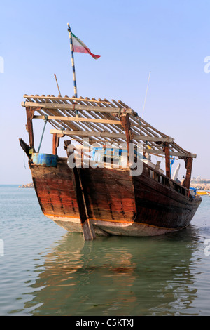 Traditionellen persischen Golf (Bandari) Schiffe, Bushehr, Provinz Buschehr, Iran Stockfoto