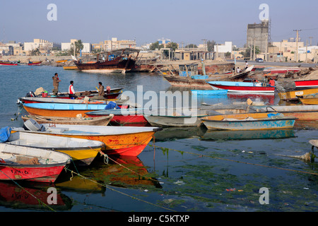 Traditionellen persischen Golf (Bandari) Schiffe, Bushehr, Provinz Buschehr, Iran Stockfoto