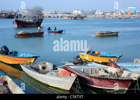 Traditionellen persischen Golf (Bandari) Schiffe, Bushehr, Provinz Buschehr, Iran Stockfoto