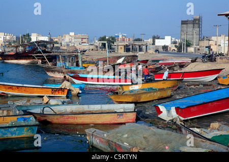 Traditionellen persischen Golf (Bandari) Schiffe, Bushehr, Provinz Buschehr, Iran Stockfoto