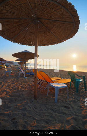 Nea Vrasna, Griechenland, Juli, Sommer, in den frühen Morgenstunden. Stockfoto