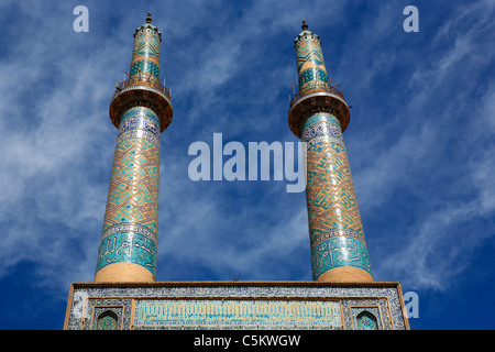 Freitags-Moschee (14. Jahrhundert), Yazd, Iran Stockfoto