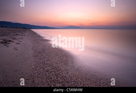 Nea Vrasna, Griechenland, Juli, Sommer, in den frühen Morgenstunden. Stockfoto