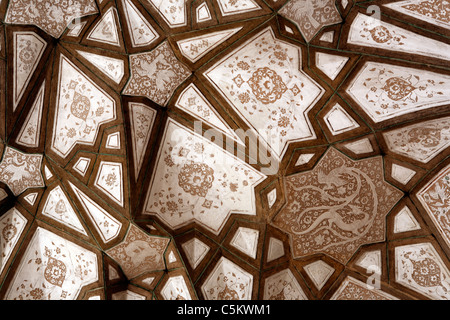 Wandmalereien in Sgraffito-Technik (1560-1580), Nain, Provinz Isfahan, Iran Stockfoto