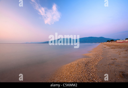 Nea Vrasna, Griechenland, Juli, Sommer, in den frühen Morgenstunden. Stockfoto