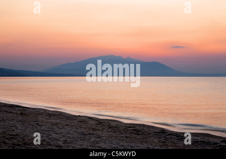 Nea Vrasna, Griechenland, Juli, Sommer, in den frühen Morgenstunden. Stockfoto