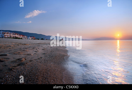 Nea Vrasna, Griechenland, Juli, Sommer, in den frühen Morgenstunden. Stockfoto