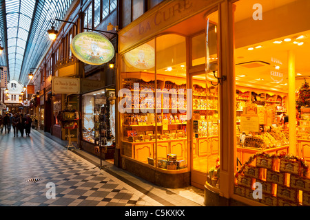 Die Passage Jouffroy, Paris, Frankreich Stockfoto