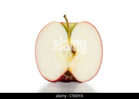 Halben Apfel Stockfoto