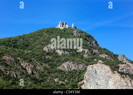 Landschaft in der Nähe von Sacra di San Michele, Piemont, Italien Stockfoto