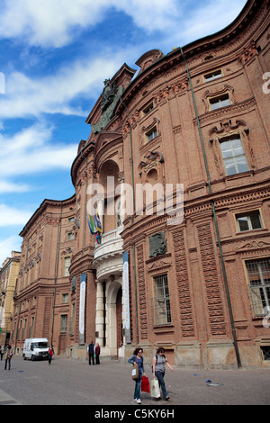 Carignano Palast (17. Jahrhundert), Turin, Piemont, Italien Stockfoto