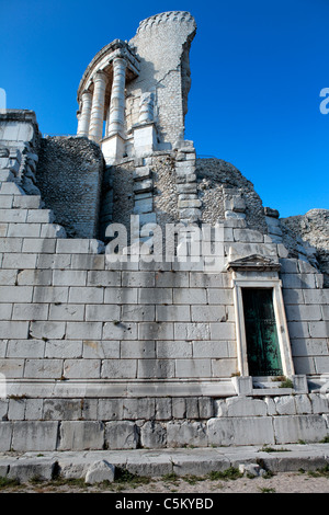 Römische Denkmal Trophee des Alpes, La Turbie, Provence, Frankreich Stockfoto