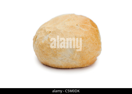 Brot-Rolle auf einem weißen Hintergrund isoliert Stockfoto