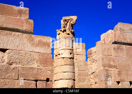 Große Tempel (12:00), Petra, Jordanien Stockfoto